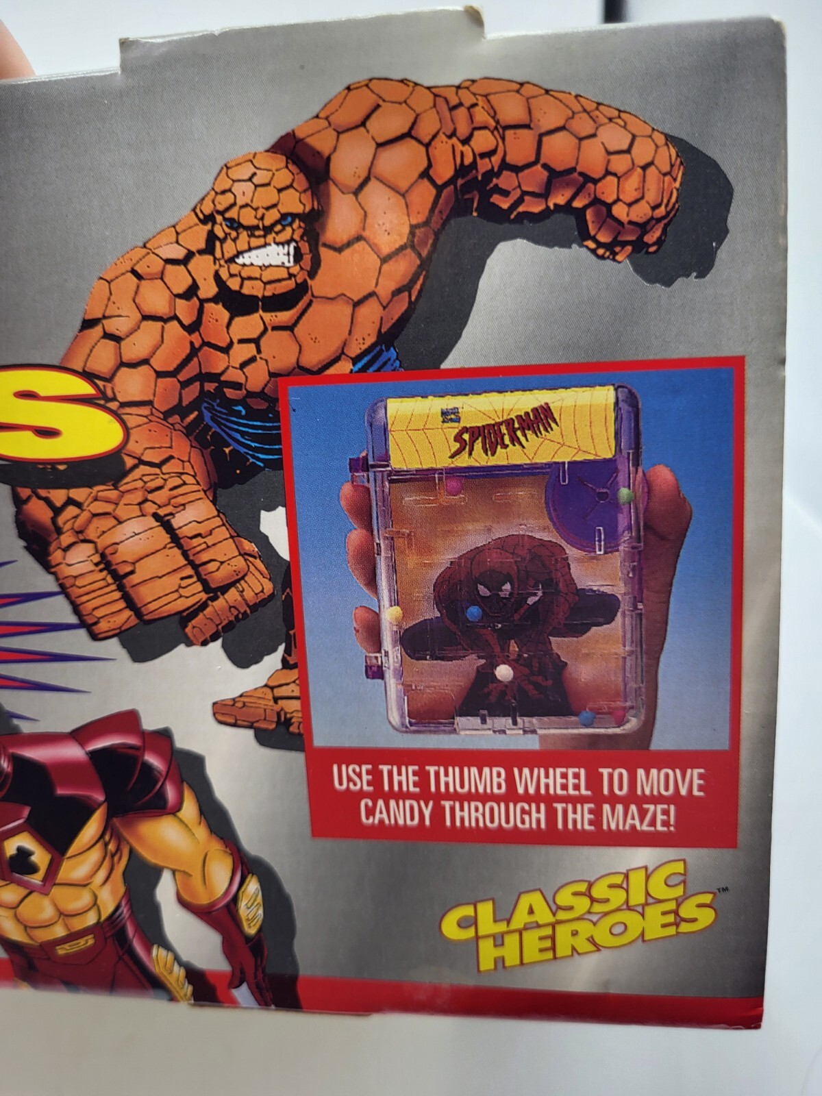 Vintage 1990s X-Men Super Hero Candies Candy Maze Store Display Box Marvel Rare