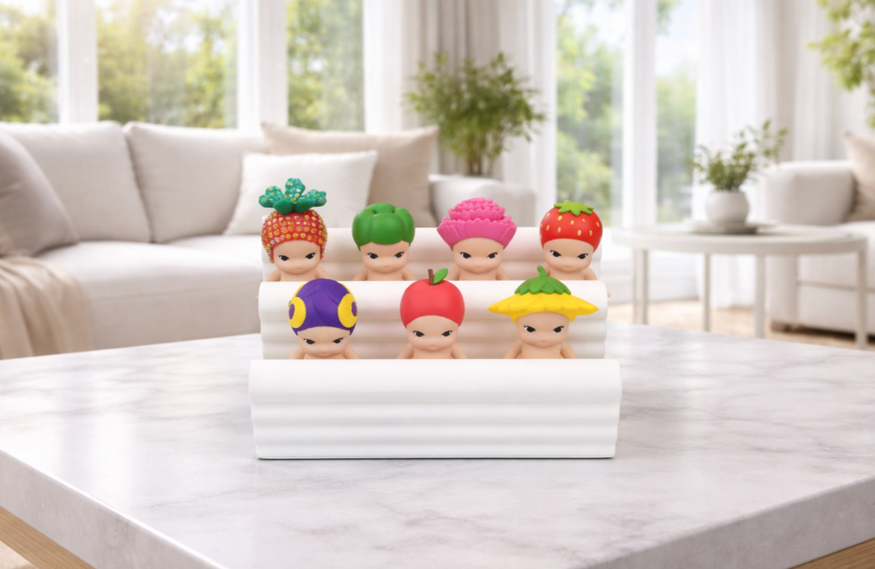 Sonny Angel Tiered Display Stand – Pastel Mini Toy Organizer