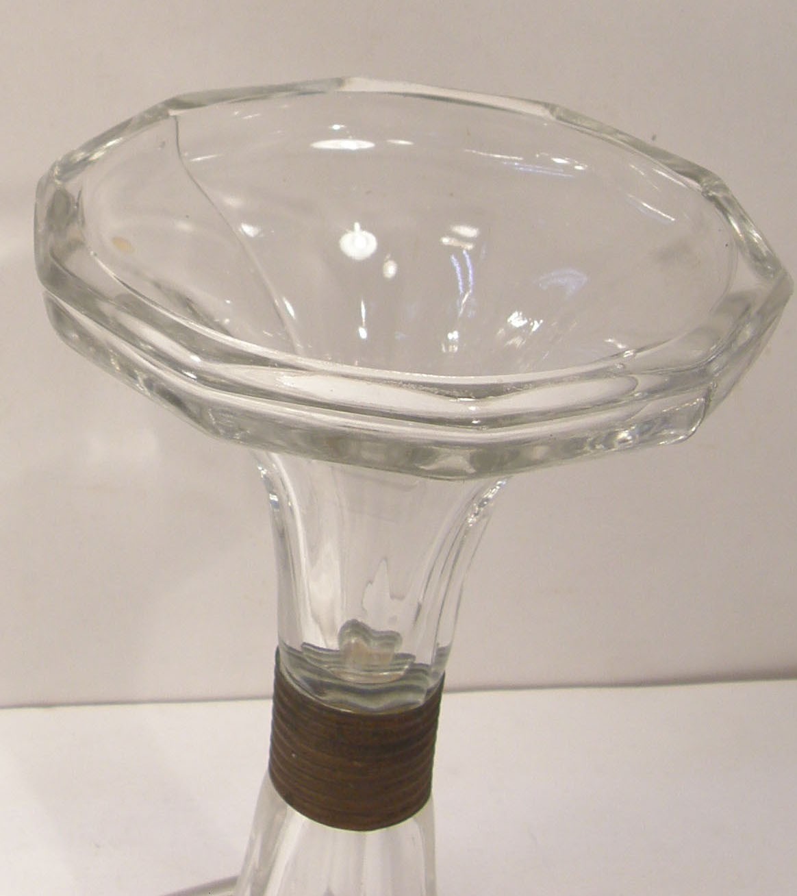 VINTAGE ANTIQUE 8 1/2″ GLASS SHELF SUPPORT RISER PILLAR SODA FOUNTAIN STORE