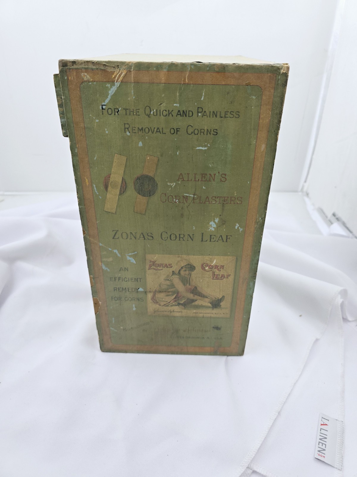 Johnson & Johnson Vintage Advertising Store Display Wooden Cabinet PAINTED