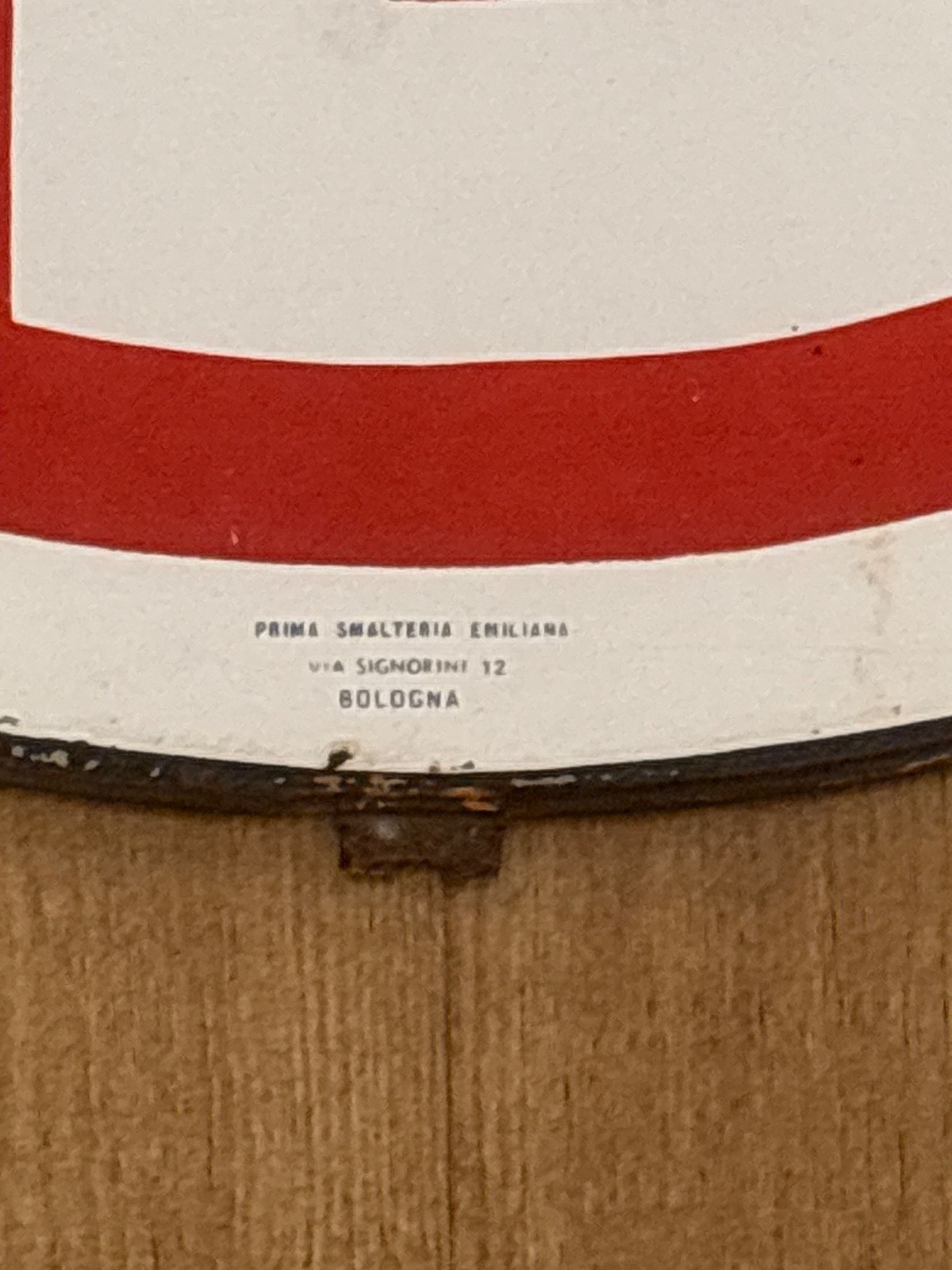 Ducati Servizio Motorcycle Enamel License Plate – Italy 1950s
