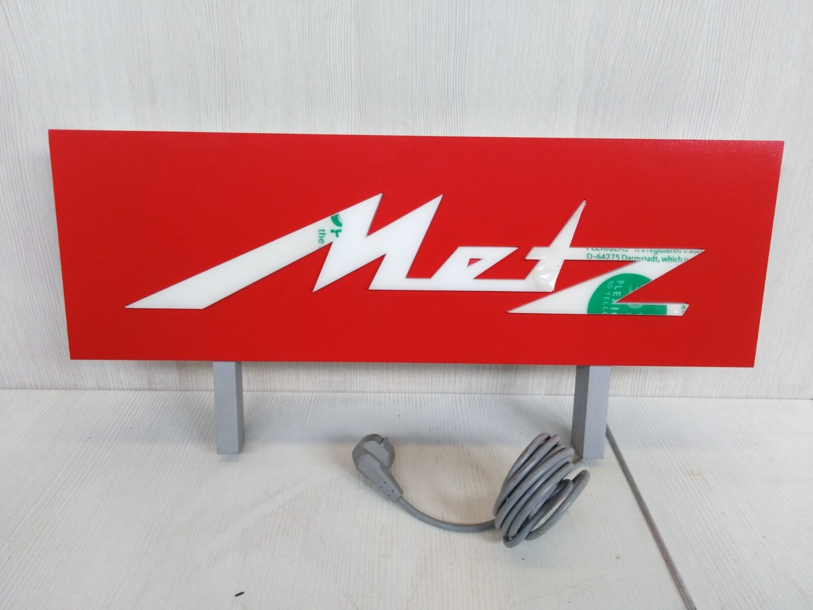original Metz sign nos led light sign