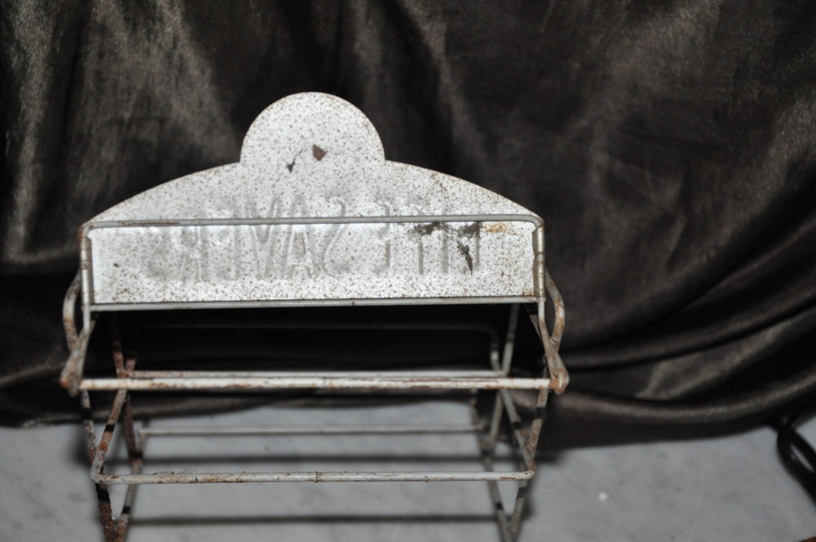 Vintage Still 5 Cents Life Savers Candy Counter Top Display Wire Rack