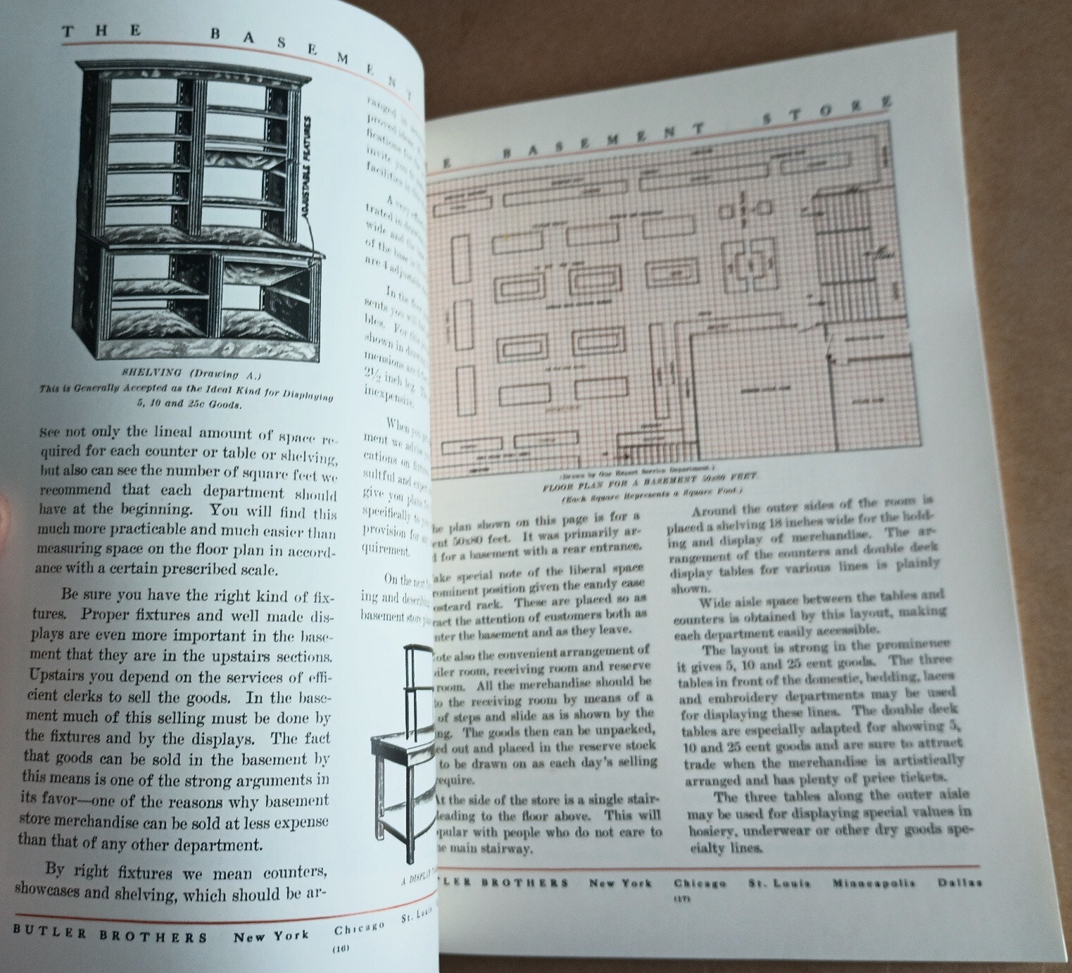 Butler Bros (1914) RETAIL DEPARTMENT STORE LAYOUT windows displays MERCHANDISING