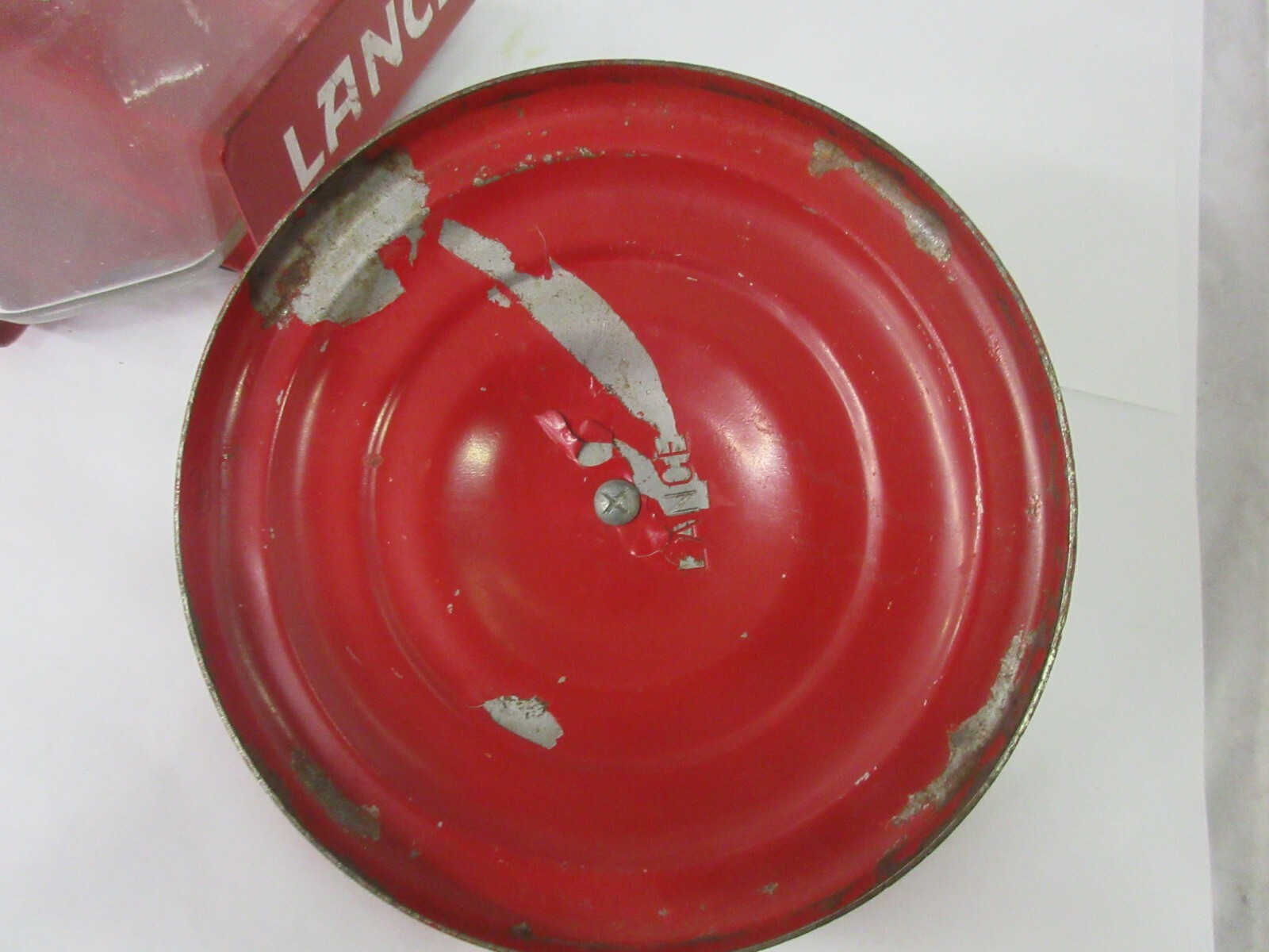 VINTAGE STORE ADVERTISING LANCE CRACKERS W/STAND COUNTER BIN DISPLAY RARE M-302