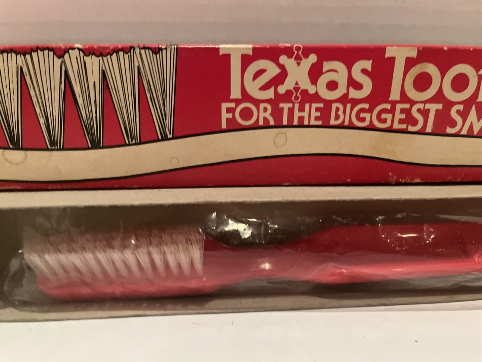 Oversized Toothbrush Novelty Red 80’s New Old Stock