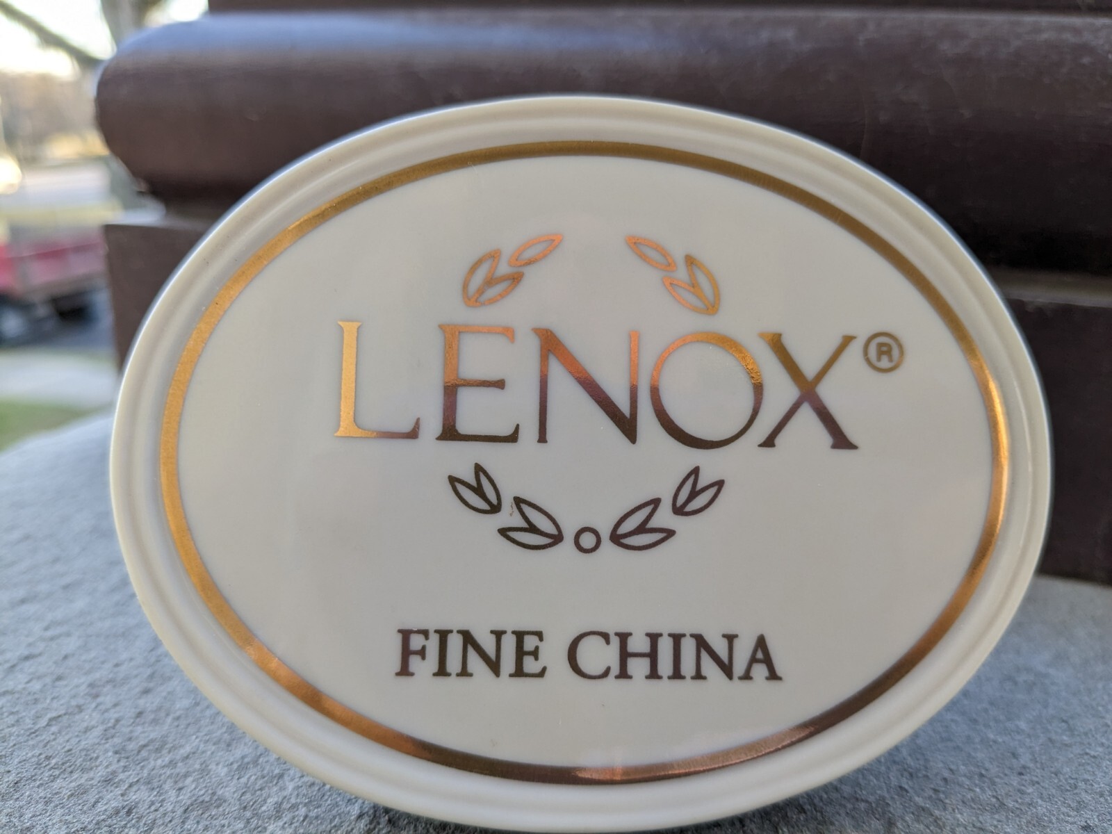 Lenox Dealer Logo Fine China TRADEMARK advertising logo Paperweight