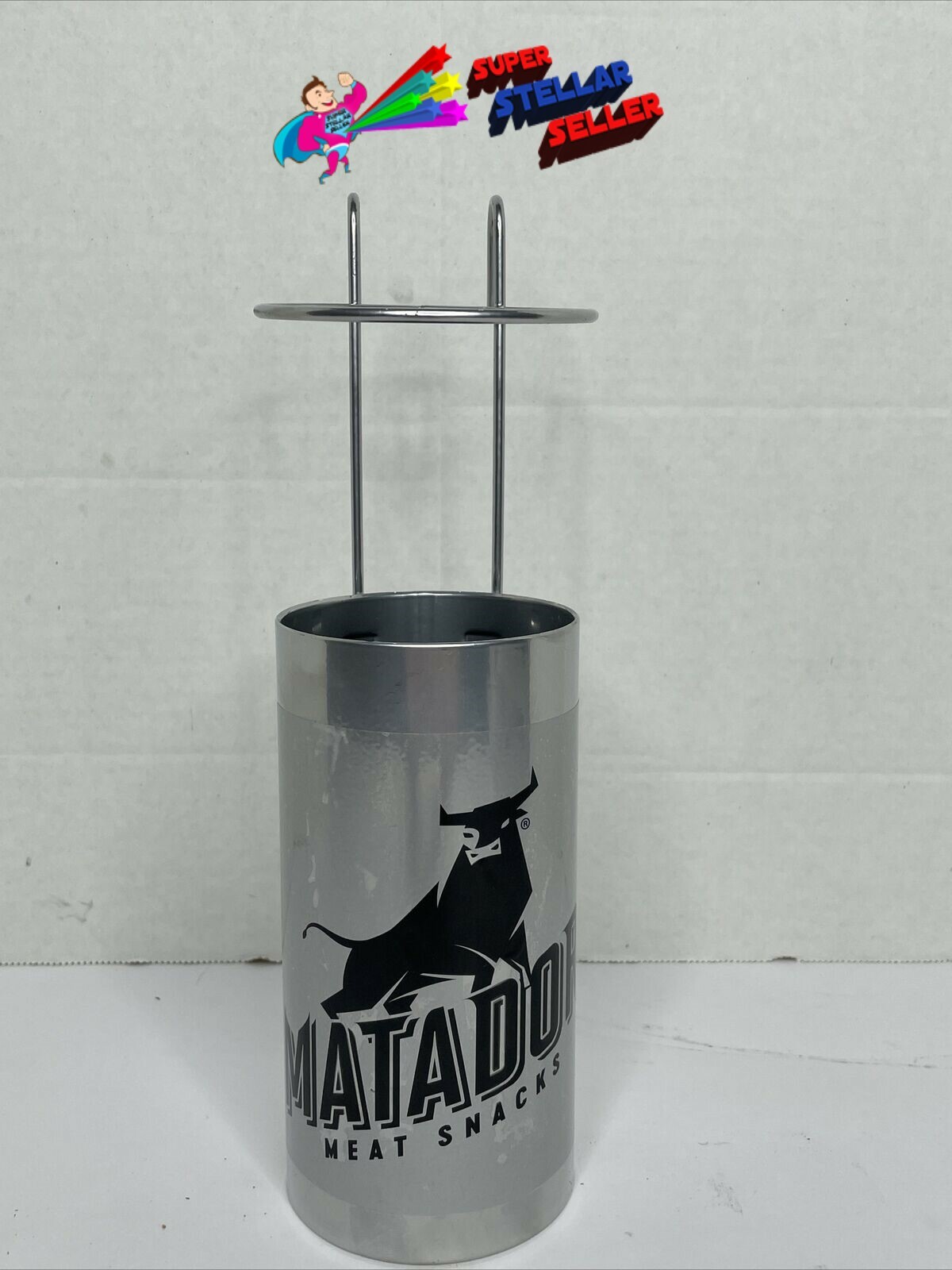 Matador Meat Snack Canister – Display Retail Store Man Cave Kitchen Dorm Garage