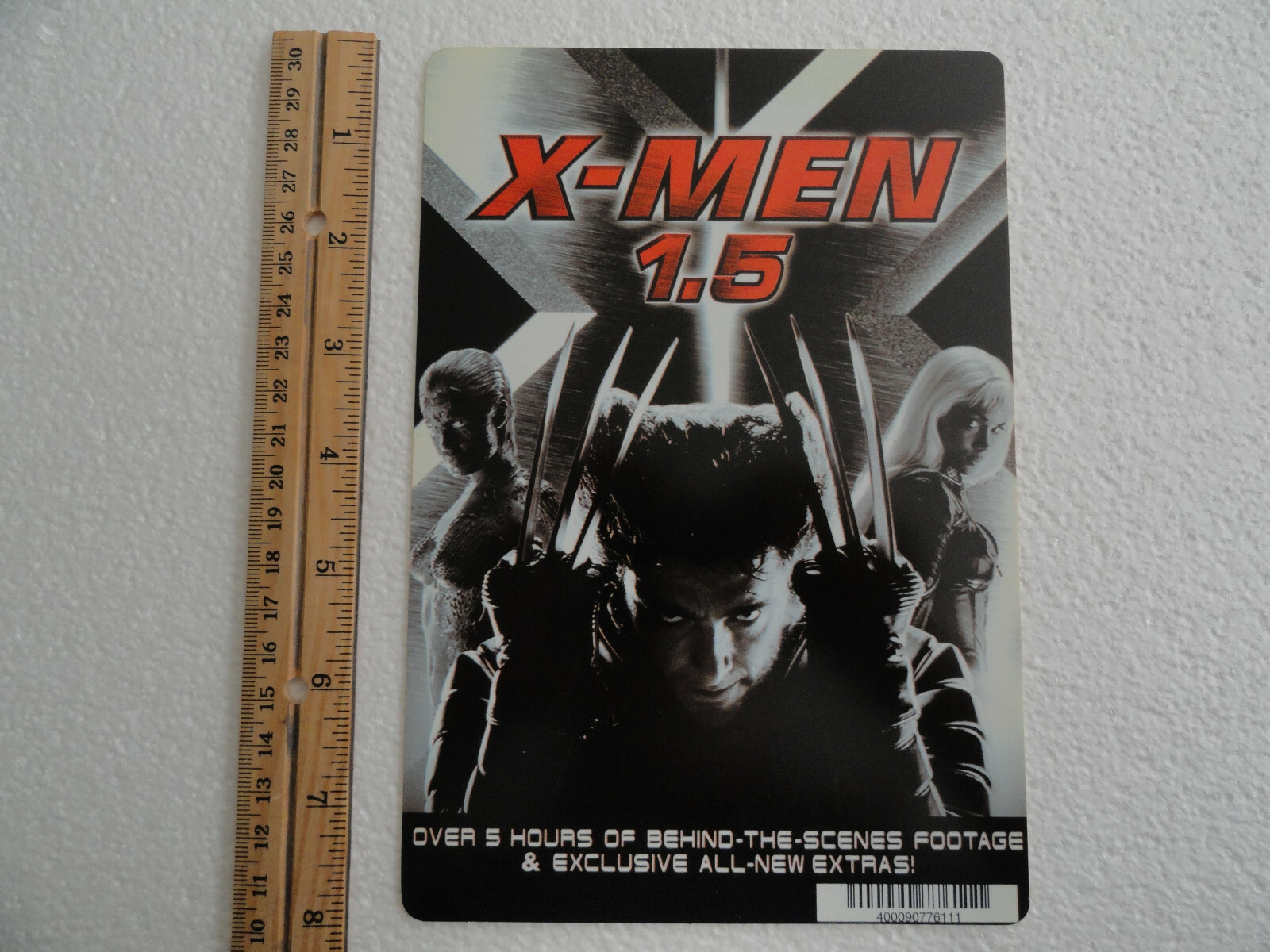 X-MEN 1.5 – BLOCKBUSTER VIDEO BACKER CARD 5.5″X8″ – NO MOVIE