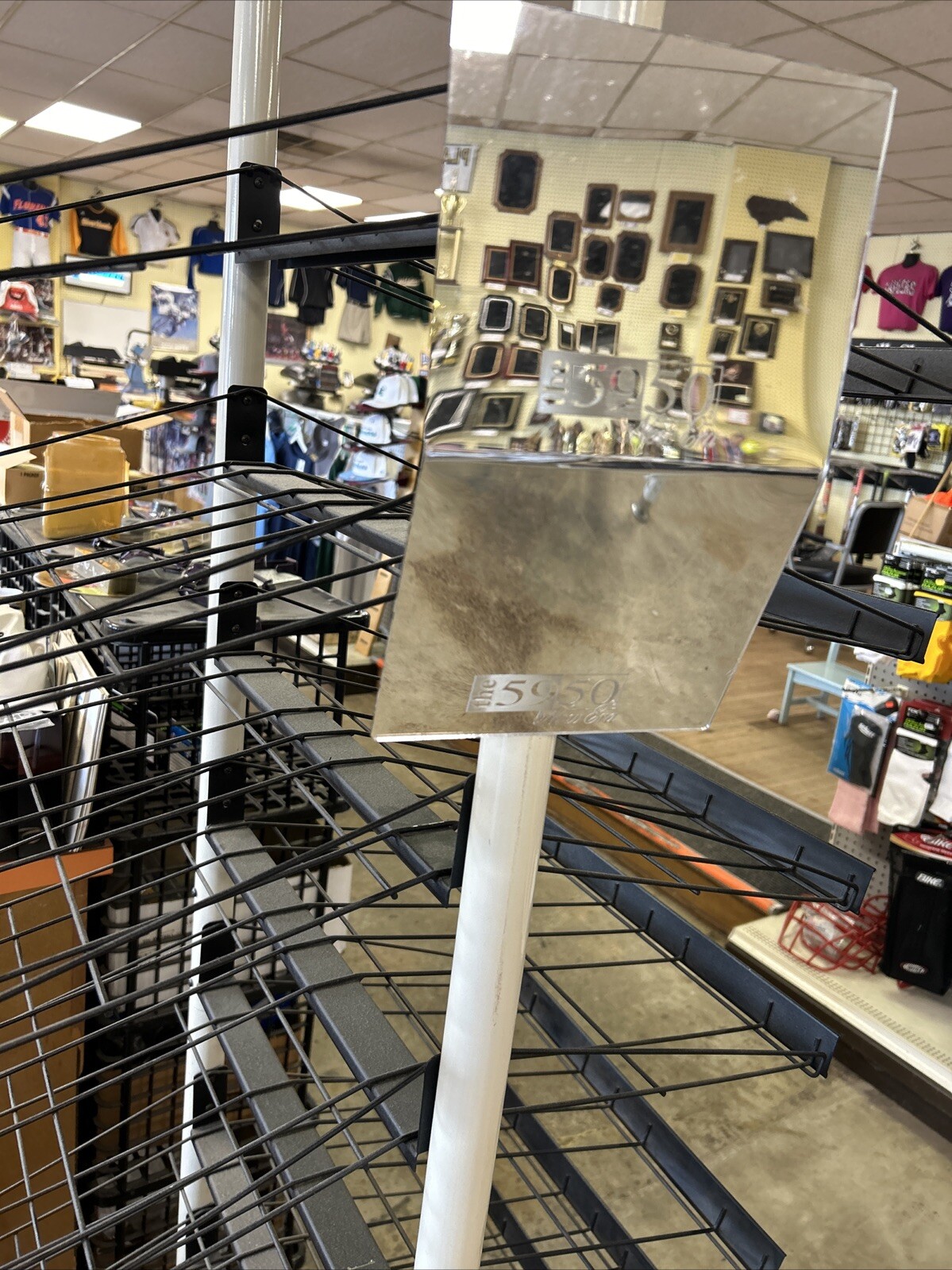 Vintage New Era Hat Rack Store Display Metal Rare 70s