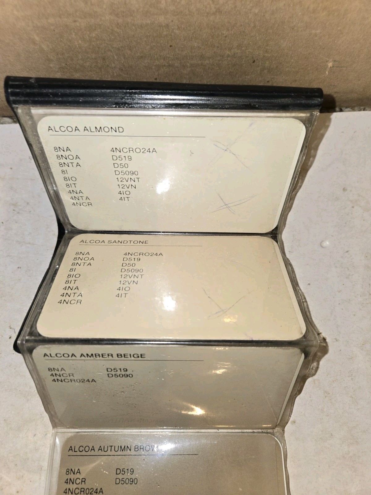 Vintage 70s/80s Alcoa Aluminum Siding Colors Salesman Sample,16 Samples,House