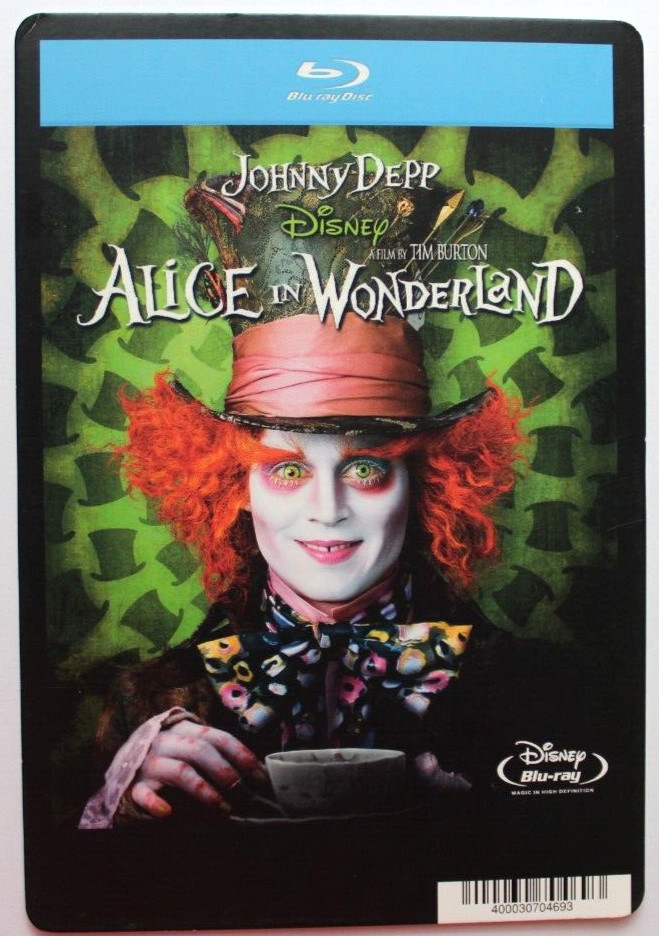 BLOCKBUSTER Movie Backer Card Mini Poster Art 5.5″ x 8″ ALICE IN WONDERLAND DEPP