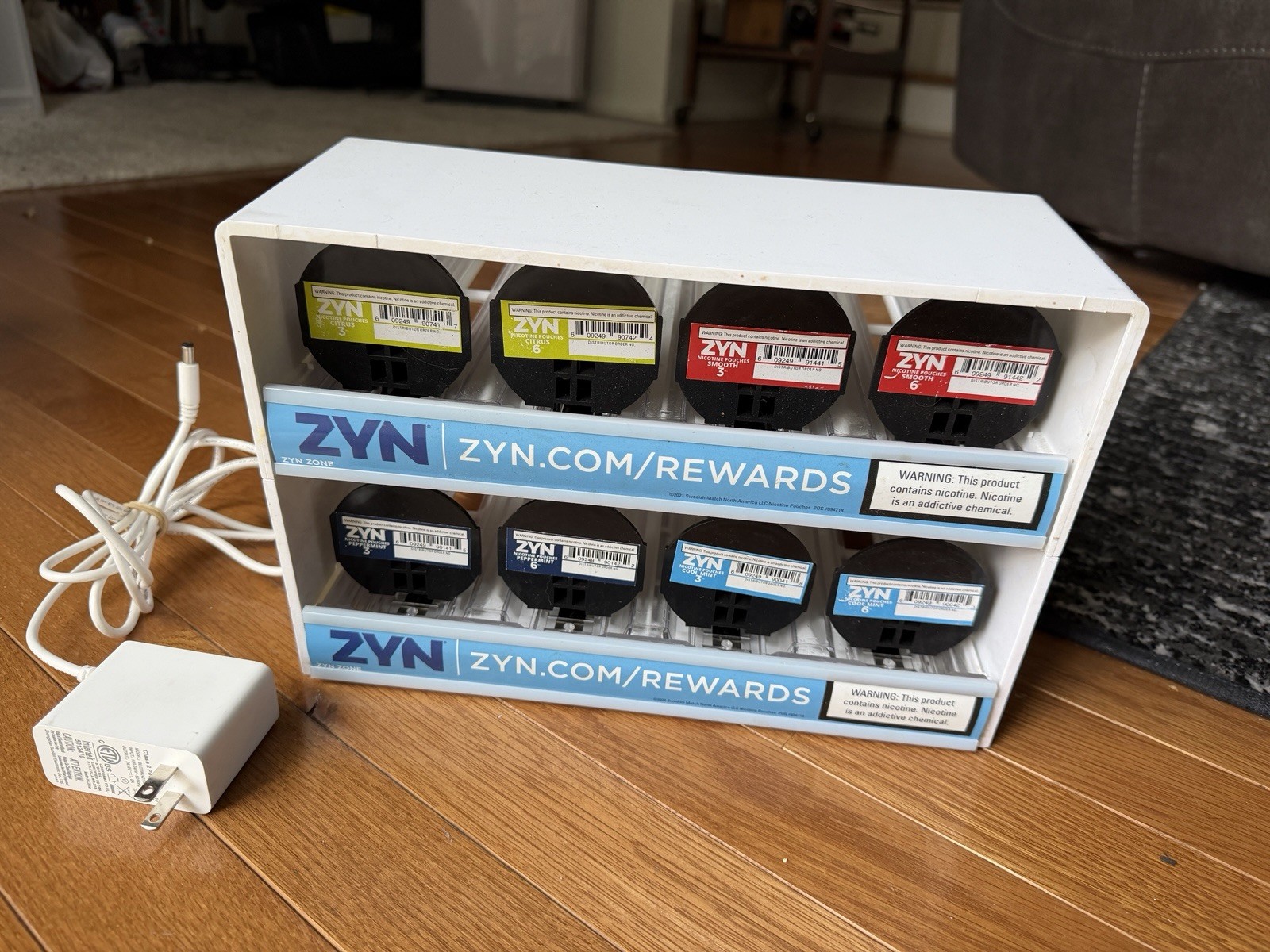 Light Up Zyn Merchandiser Display Rack