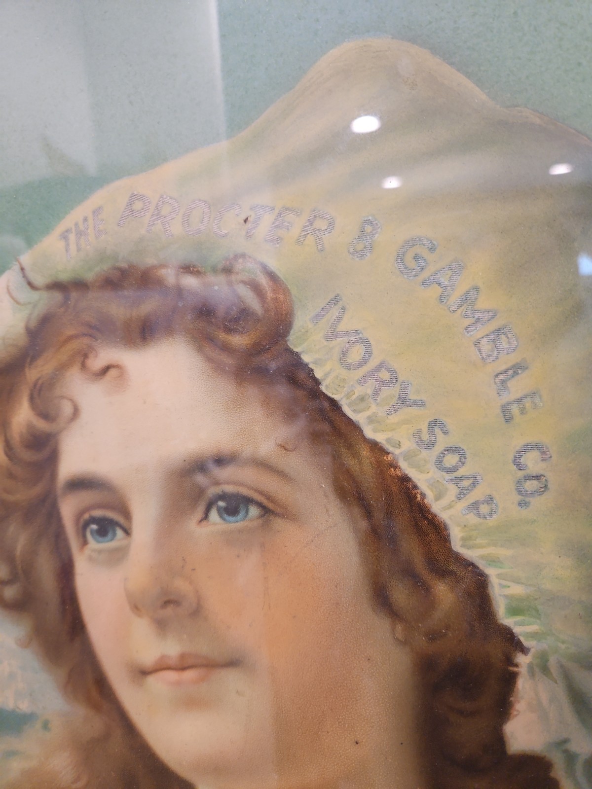 1904 Beautiful Ivory Soap Antique Advertising Sign W OG Frame “it Floats”!