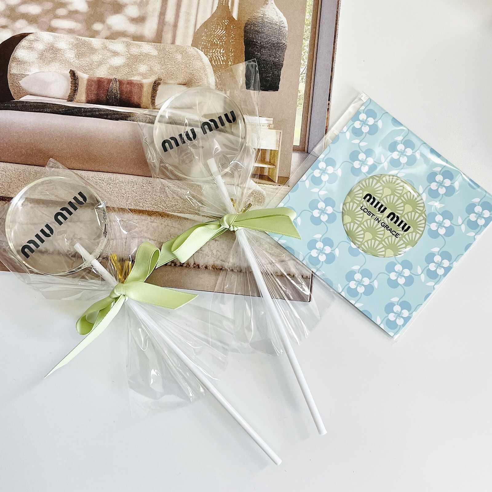 Miu Miu VIP Gift Lollipop Decor Bundle