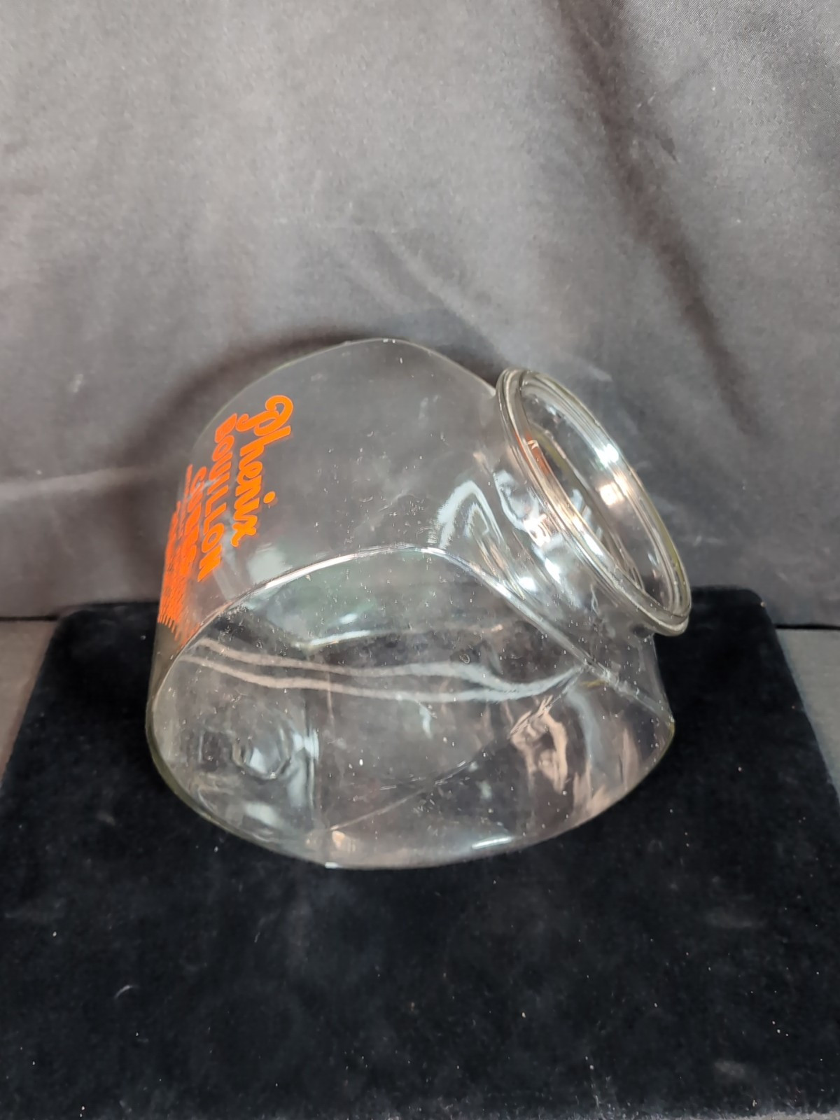 Vintage Phenix Bouillon Cubes Glass Jar General Store Counter Top Display
