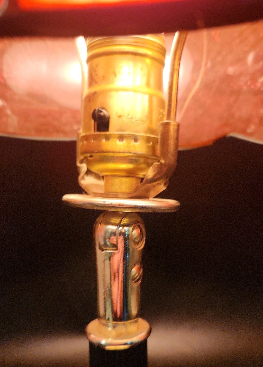 Vtg KODAK CAMERAS AND FILM Lamp Faux Glass Tiffany Style Shade Advertising 17″