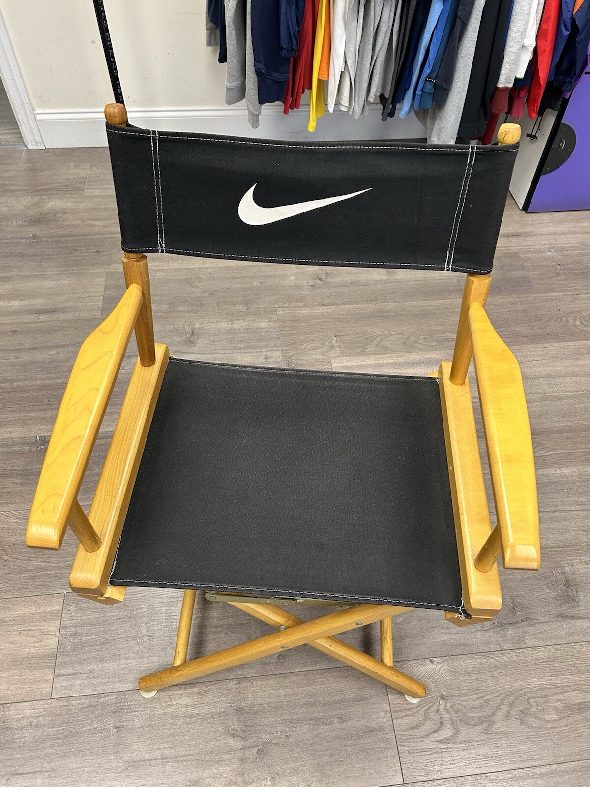 Vintage Nike Director Chair Black “Just Do It” Promo Rare Collectible Seat