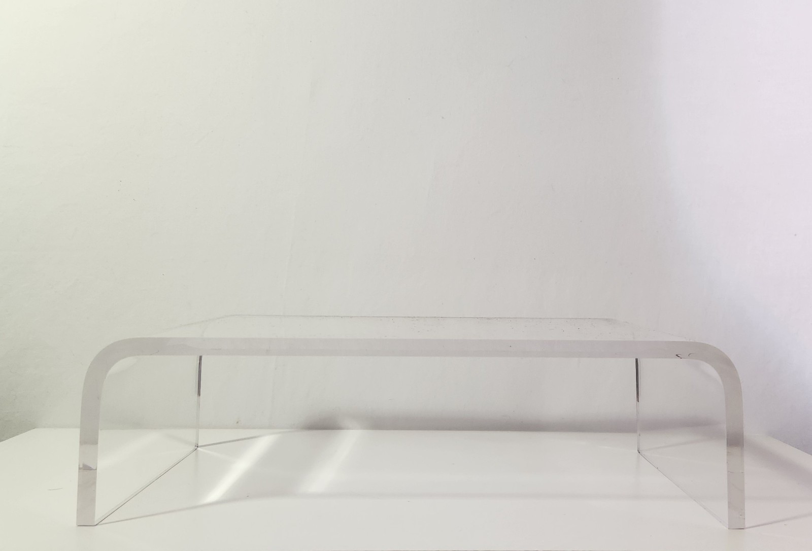 13.5 L x 7.5 W x 4 H Clear Acrylic Display Riser Shelf 1/2″ Thickness
