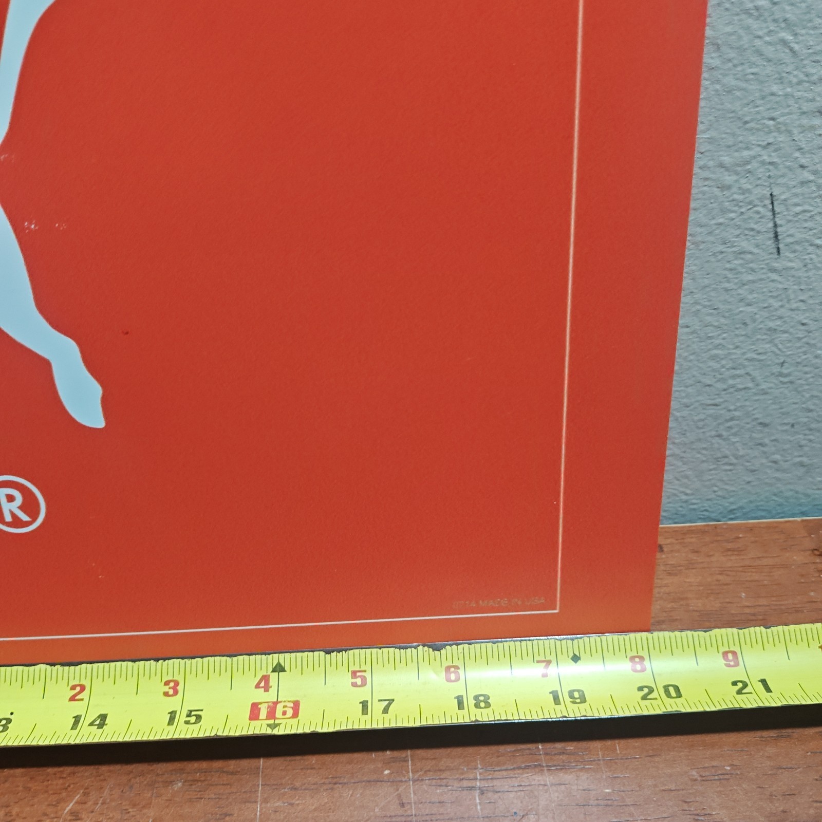 PUMA Shoe Store Retail Wall Hanging Sign Display Red 20×10