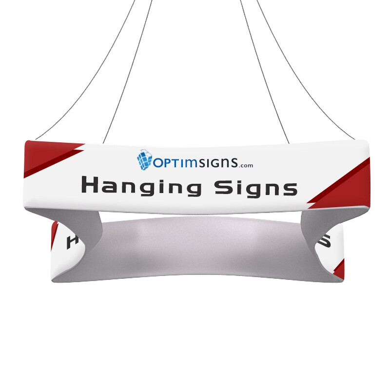 Rounded Square Custom Size Hanging Banner for Trade Shows and Exhibitions