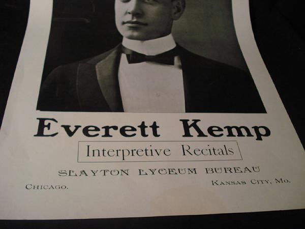 EVERETT KEMP STOREFRONT POSTER MONOLOGIST ~ KANSAS CITY MISSOURI
