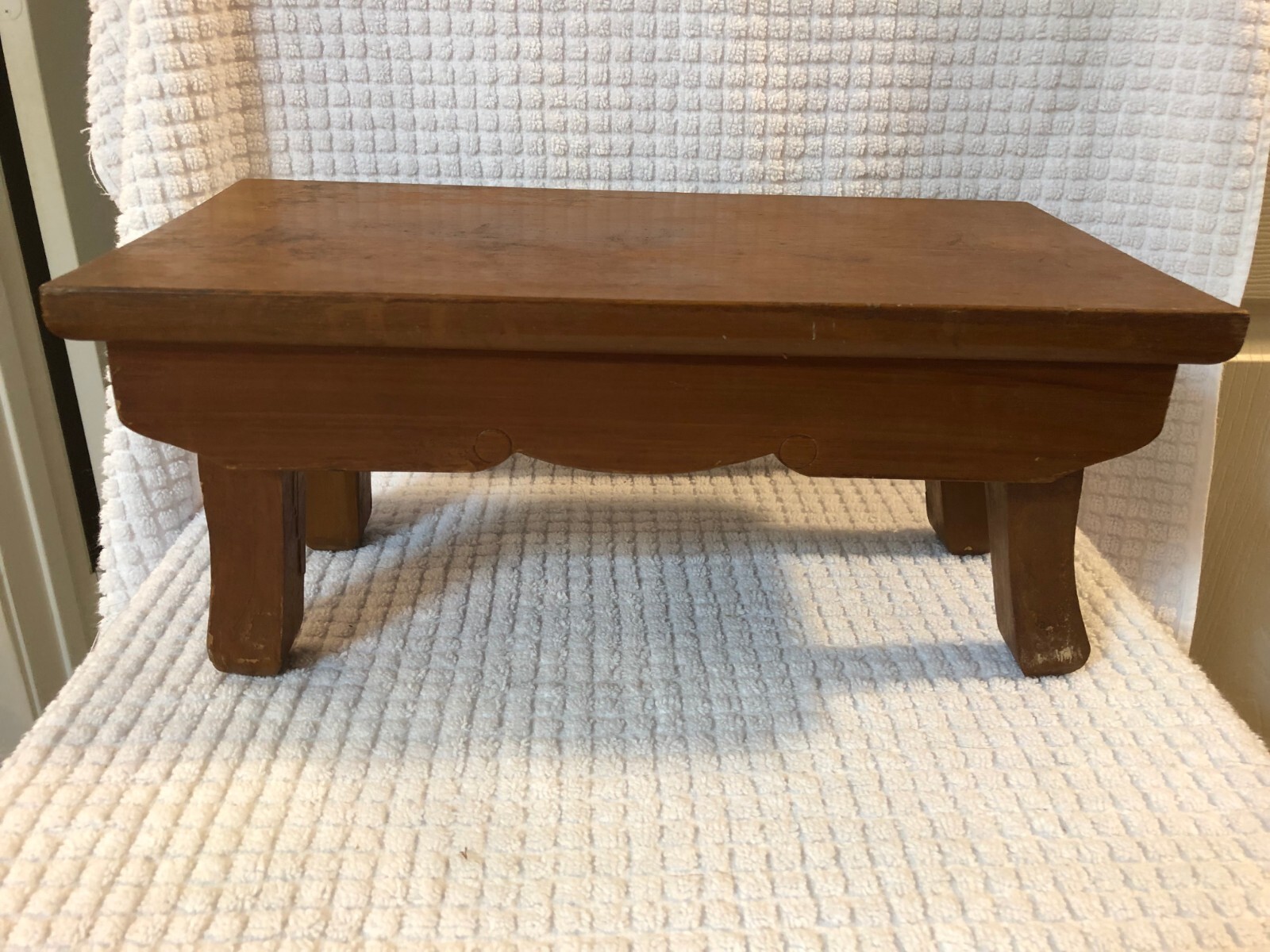 ANTIQUE SALESMAN SAMPLE VINTAGE SOLID WOOD DINNING ROOM TABLE 7 x 14