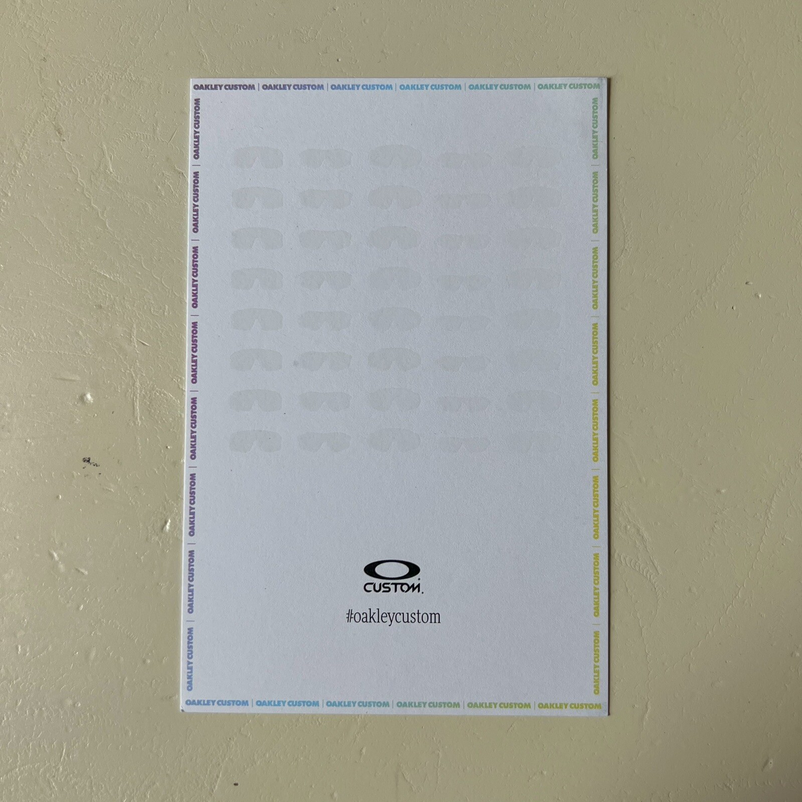 Oakley 6×4 Inch Store Display Card Signs – Infinite Hero & Custom (Set Of 3)