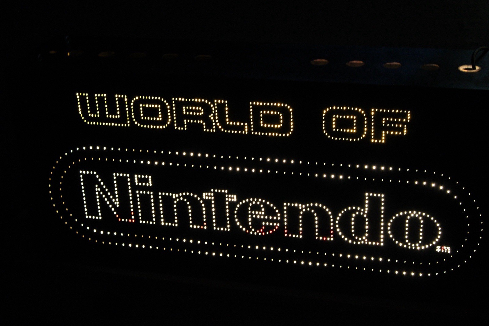 Fiber Optic World of Nintendo Light-Up Store Display Advertising Sign