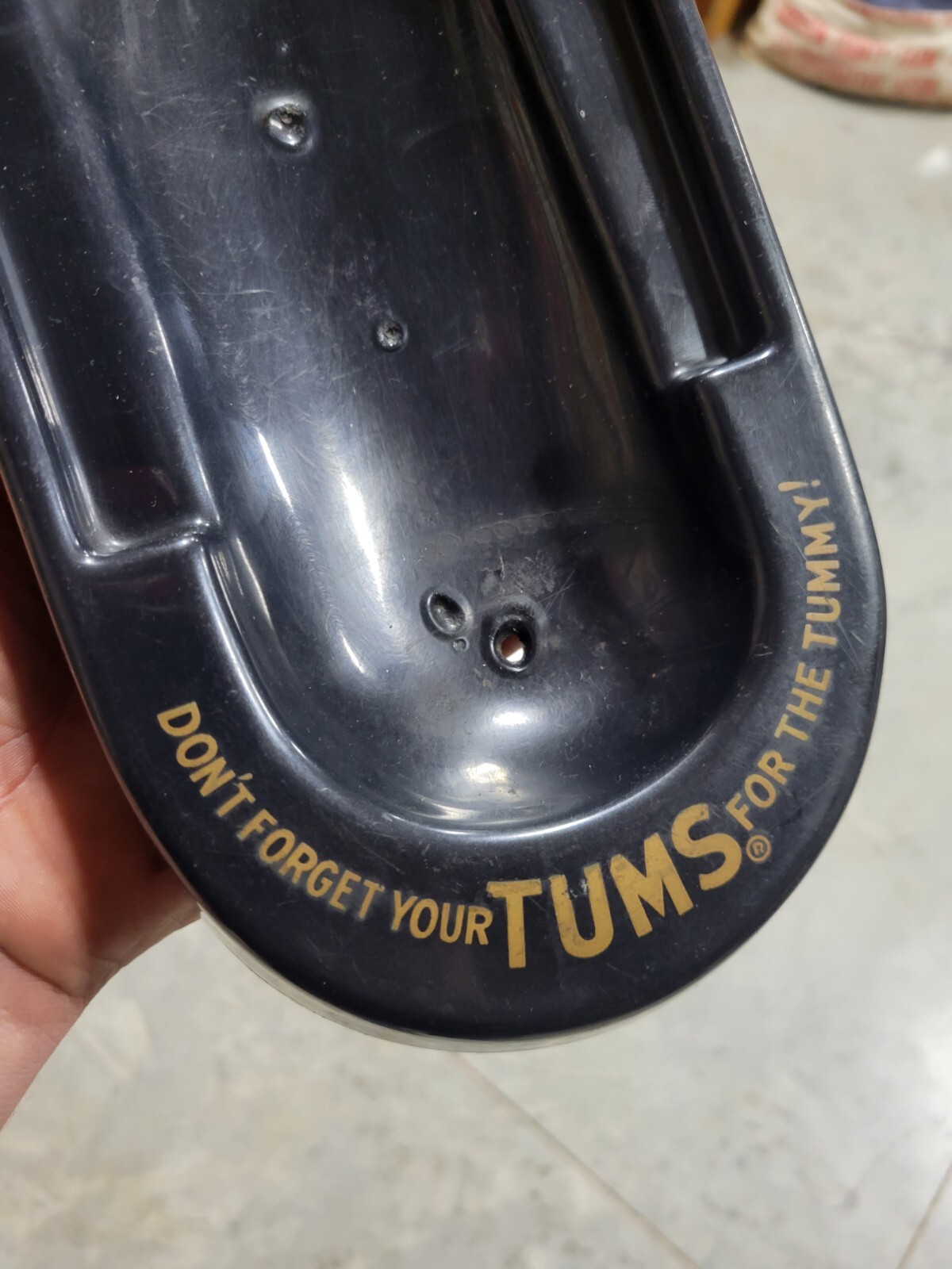 Vintage TUMS for The Tummy Country Store Counter Display Plastic Change Tray