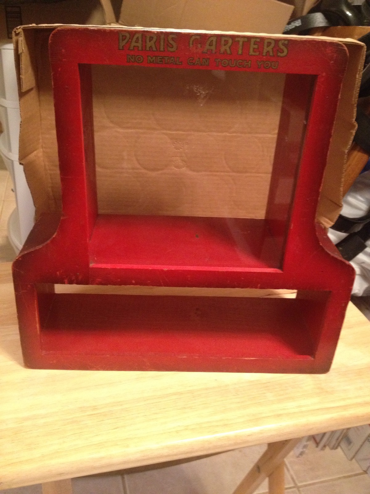 Paris Garters Garter Store Counter Display Case Early1900s – Great Advertising