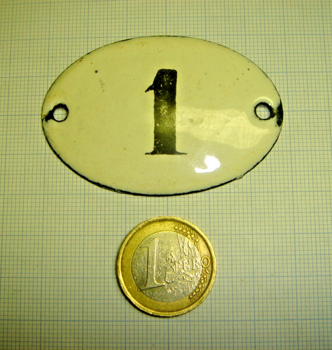 #1 OLD STREET ENAMELLED PLATE – DOOR – TRADE FURNITURE – DRAWER – ETC…