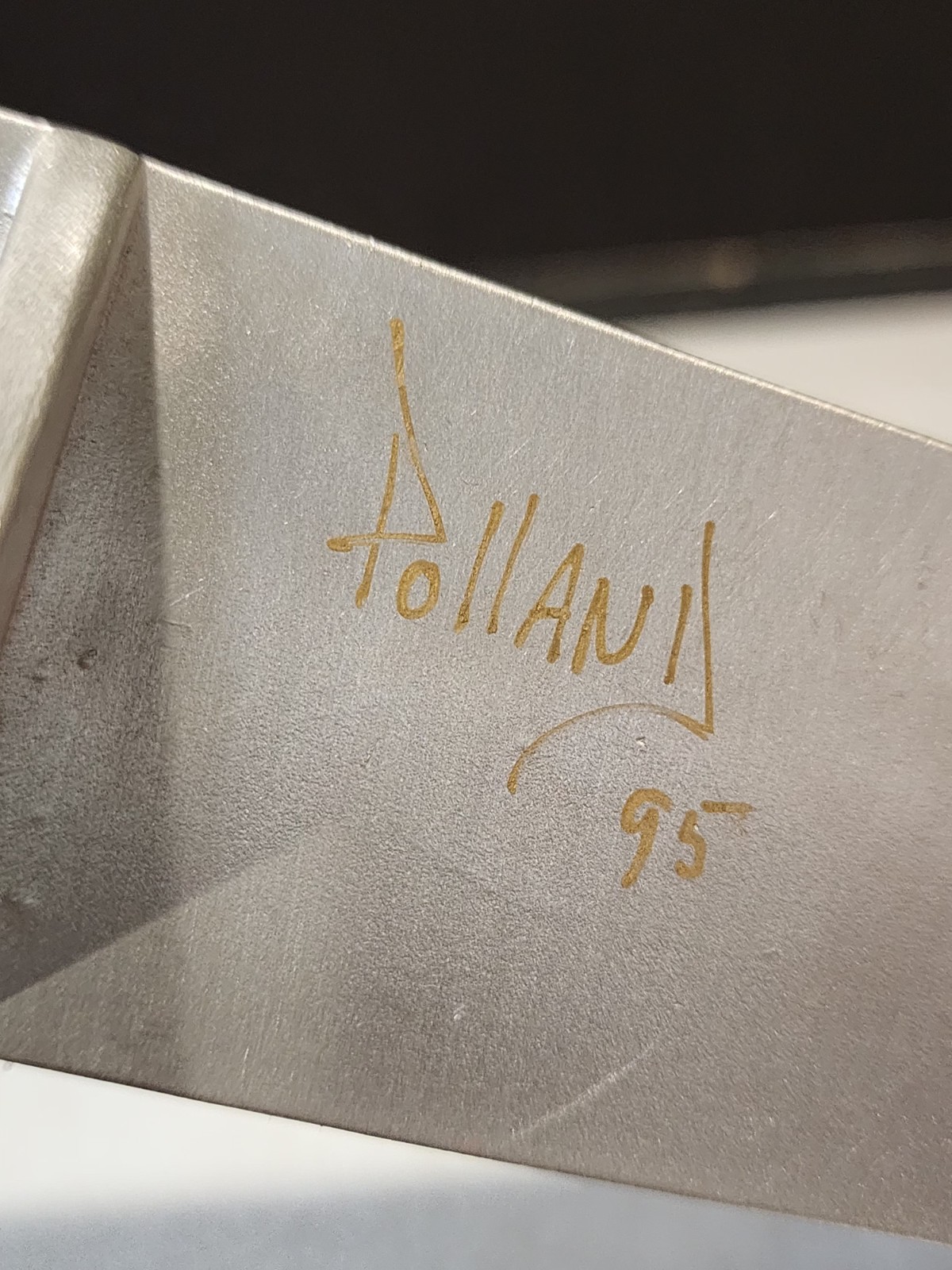 1995 Chilmark Pewter Store Sign Placard Store Display Plate POLLAND SIGNED