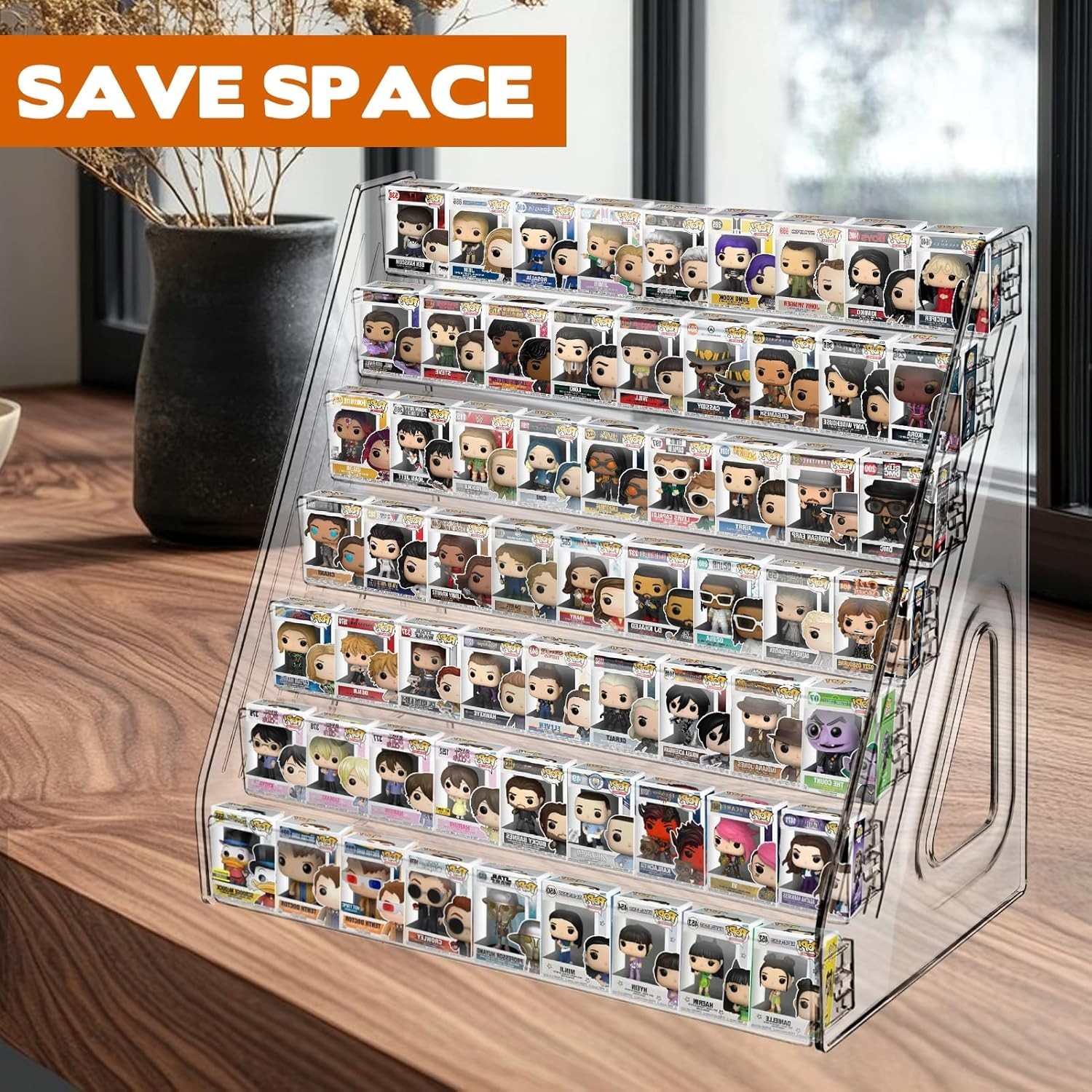 1 Or 2Pc 7 Layer Clear Display Shelf for Funko Pop Collectible Toy Display Shelf