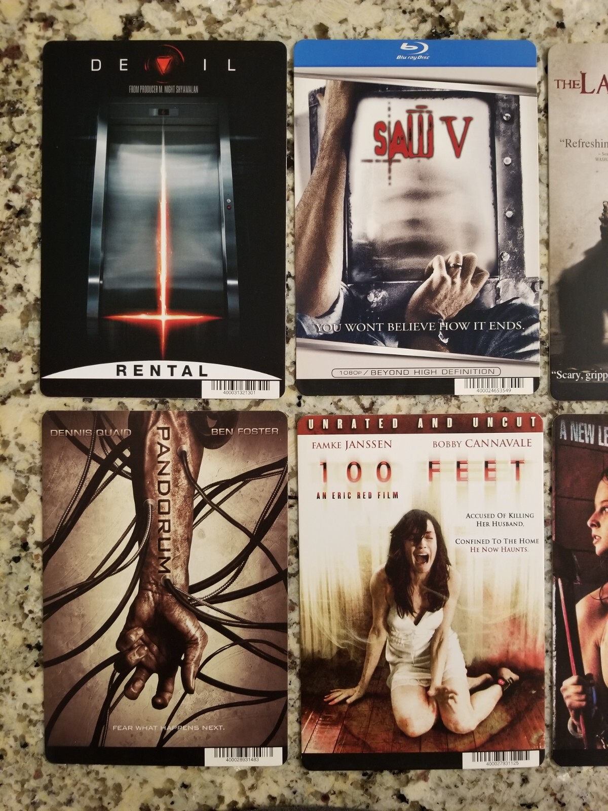 HORROR MOVIE Mini-Poster/Rental CARDS SAW V Last EXORCISM Nightmare on Elm St P2
