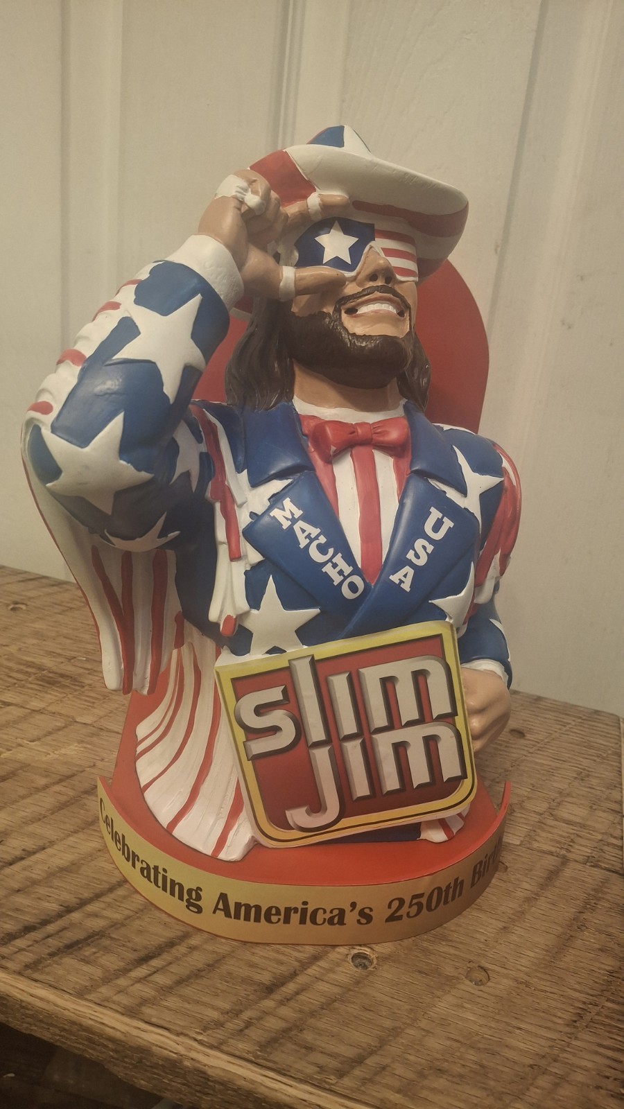 Slim Jim Collector Series 2026 Randy Savage Store Display Red White Blue