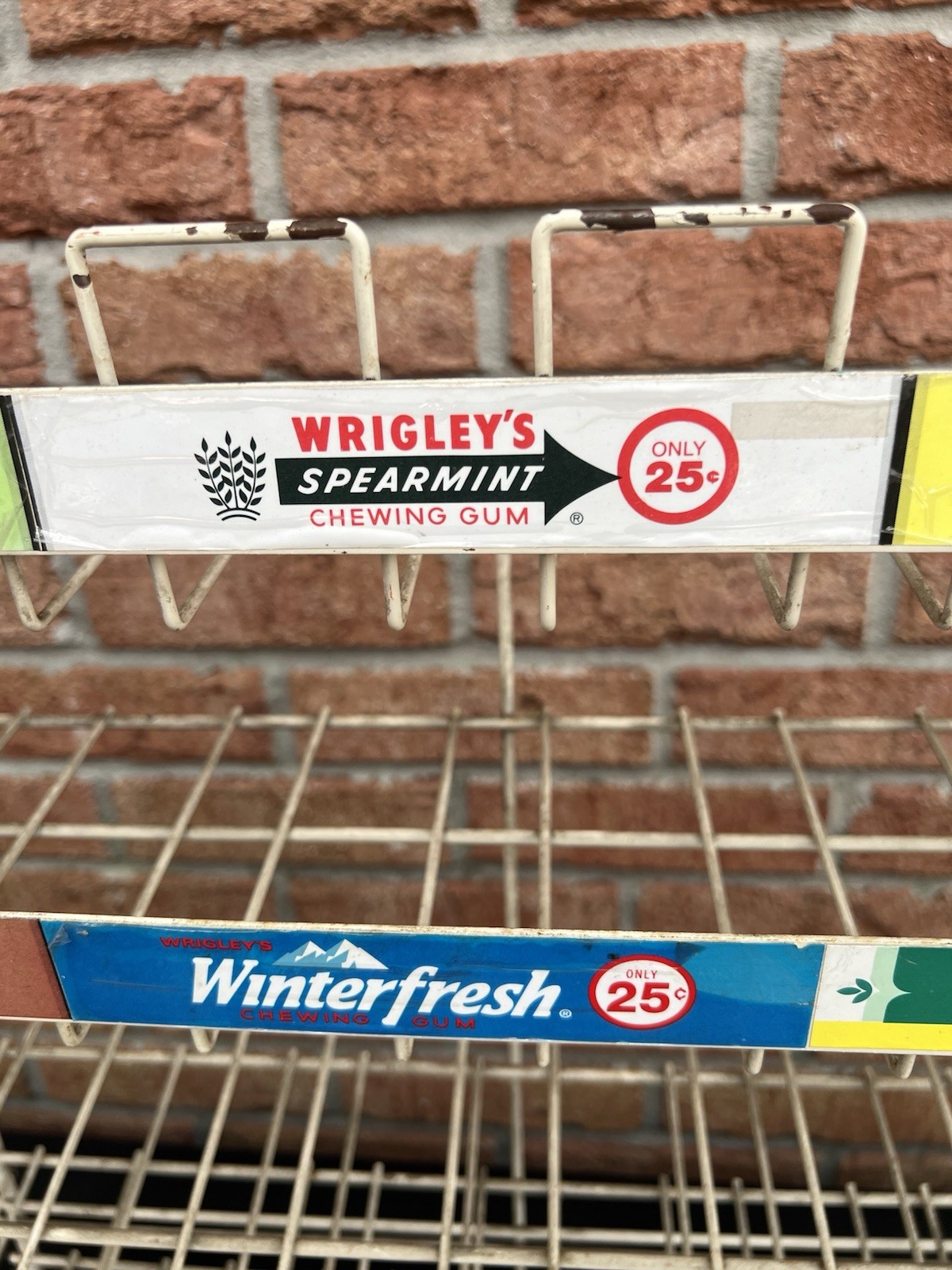 vintage WRIGLEYS GUM store counter top metal rack display Metal Chewing Big Red