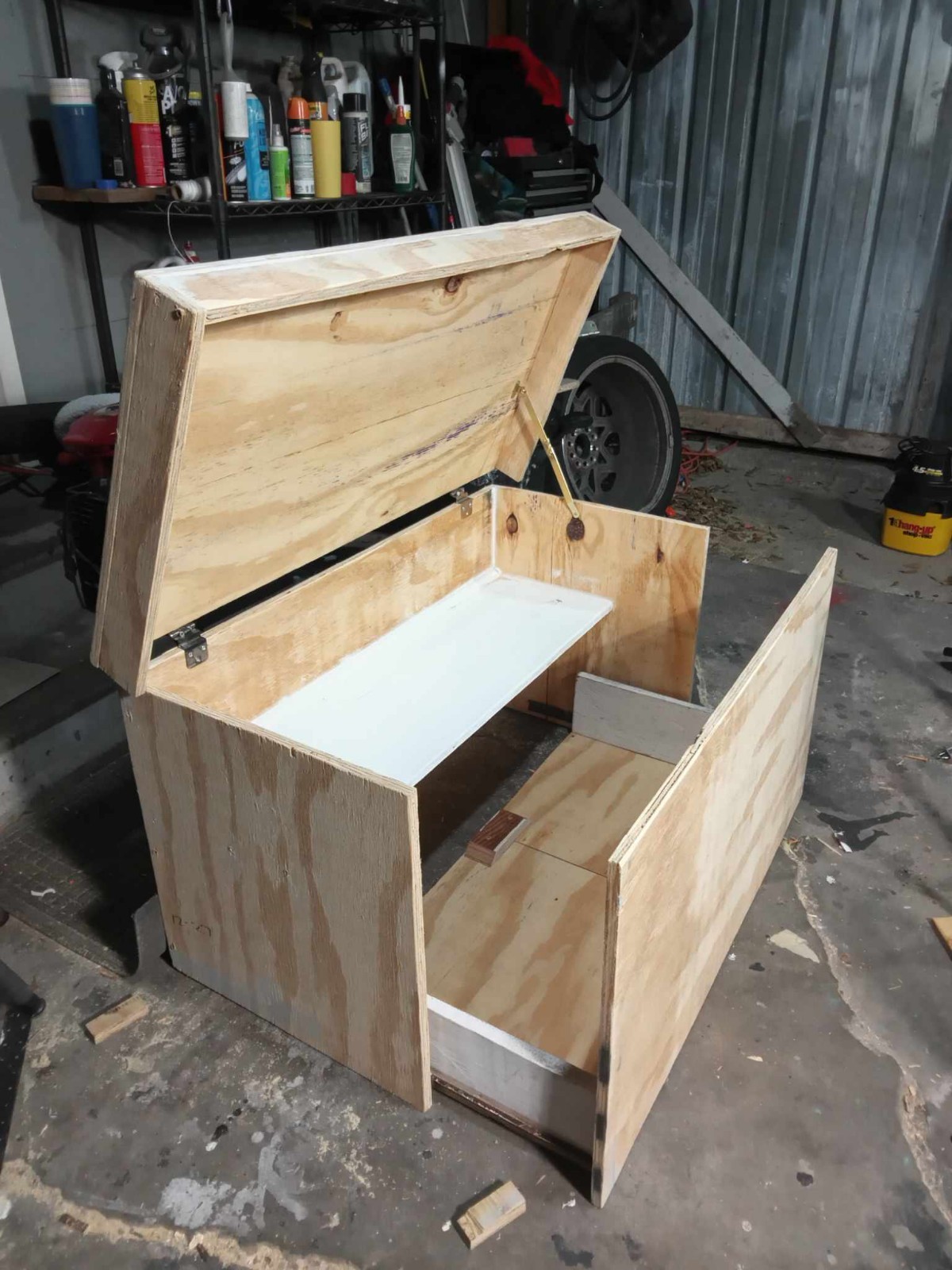 giant shoebox shoe storage. shoe racks, coffee tables, locker cabinets