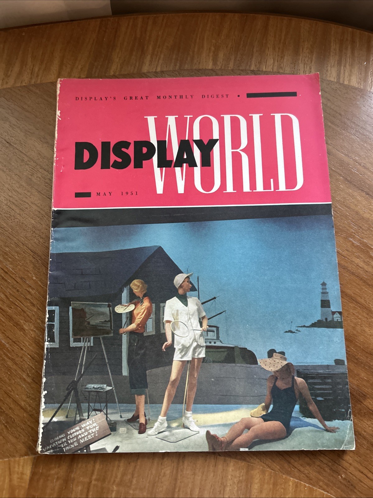 Vintage Display World Magazine 1951 Retail Store Window Mannequins Advertising