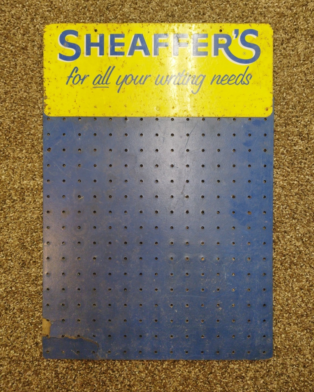 VTG Original Sheaffers’s Pen Advertising Sign , Store Display.