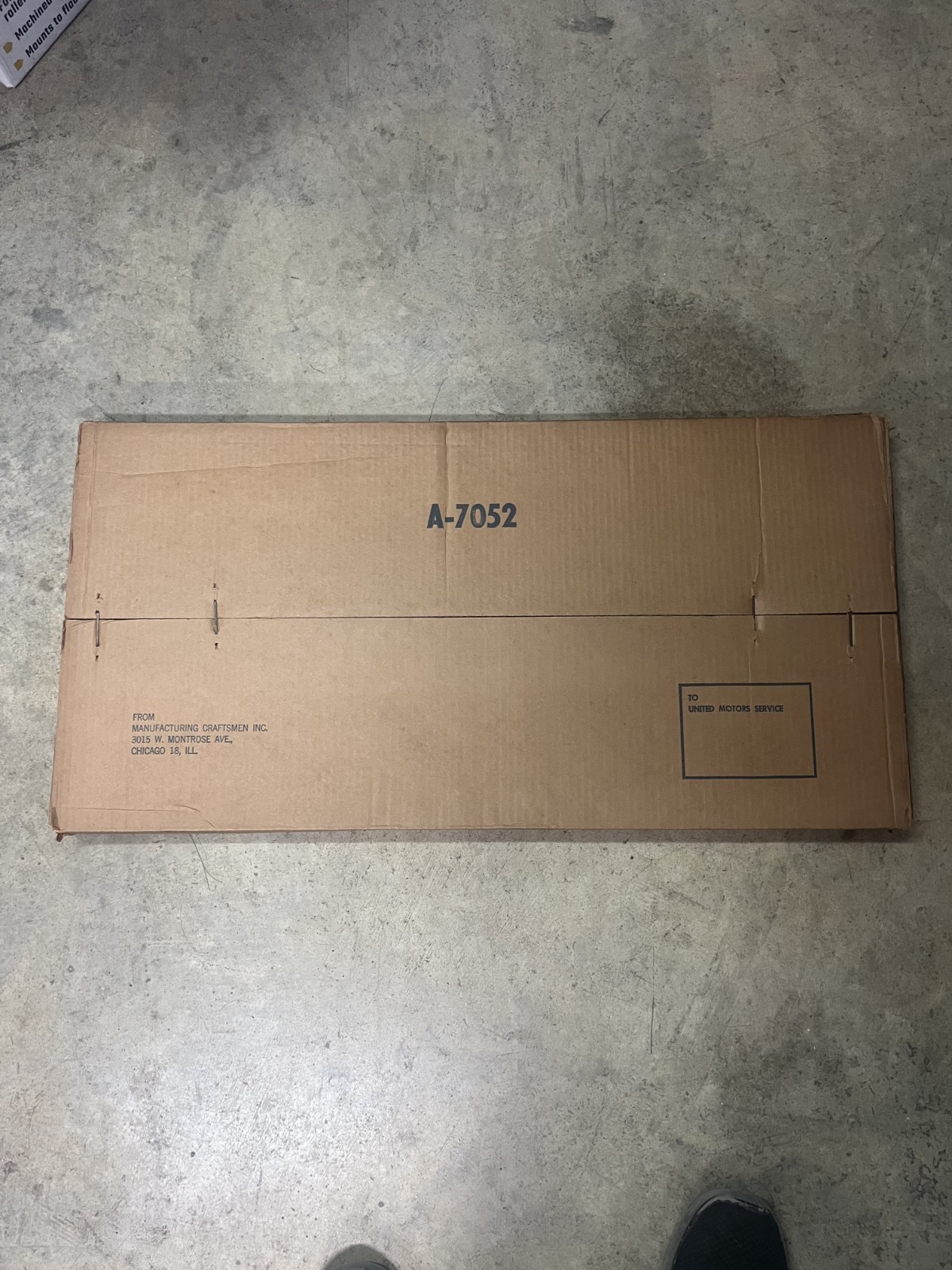 AC Delto Dry Charge Battery Display Sign 1950’s New Old Stock in Box 16 x 32