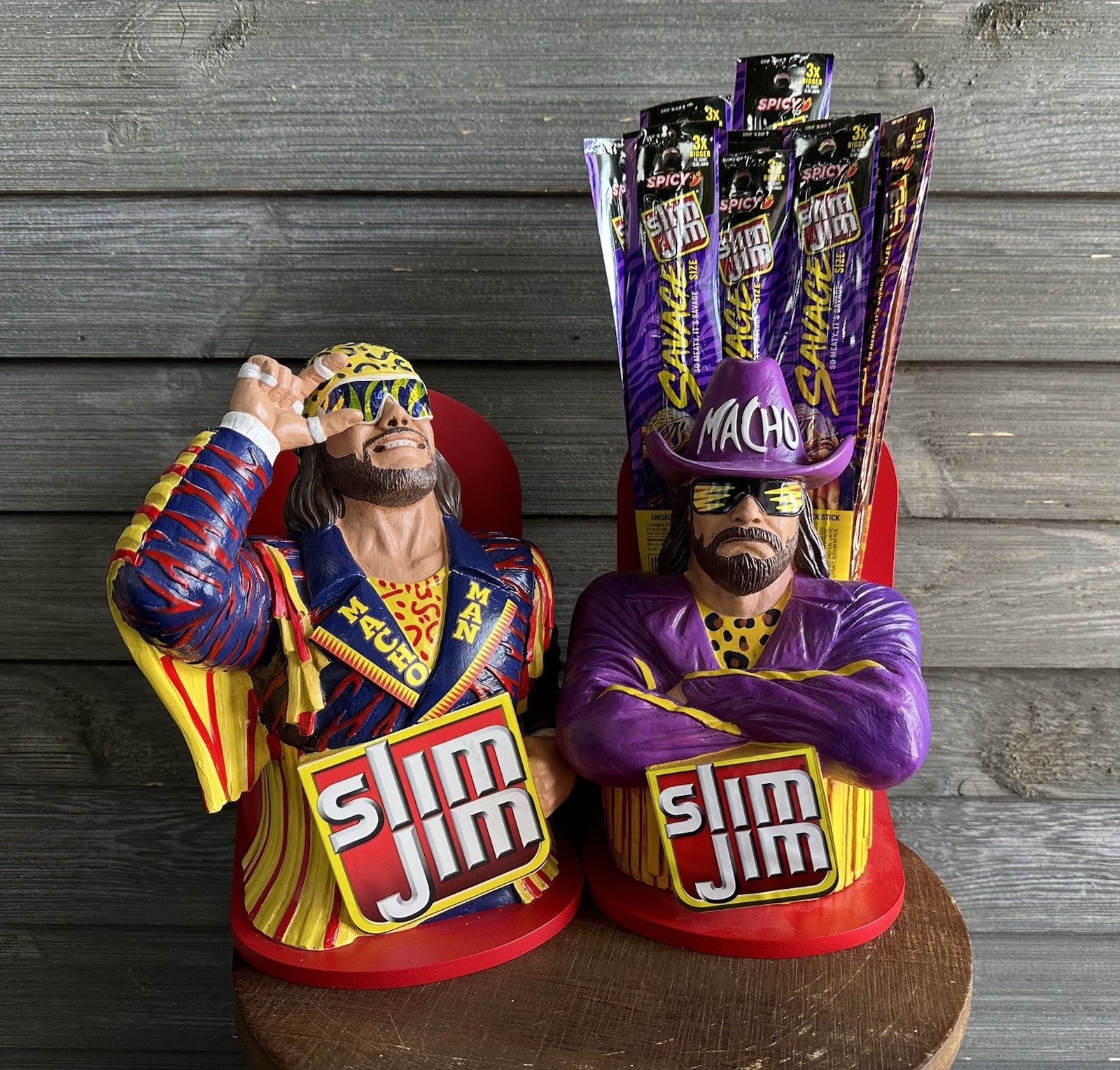 Duo – 2021 WWE Randy Macho Man Savage Slim Jim Displays (Food Not Included)