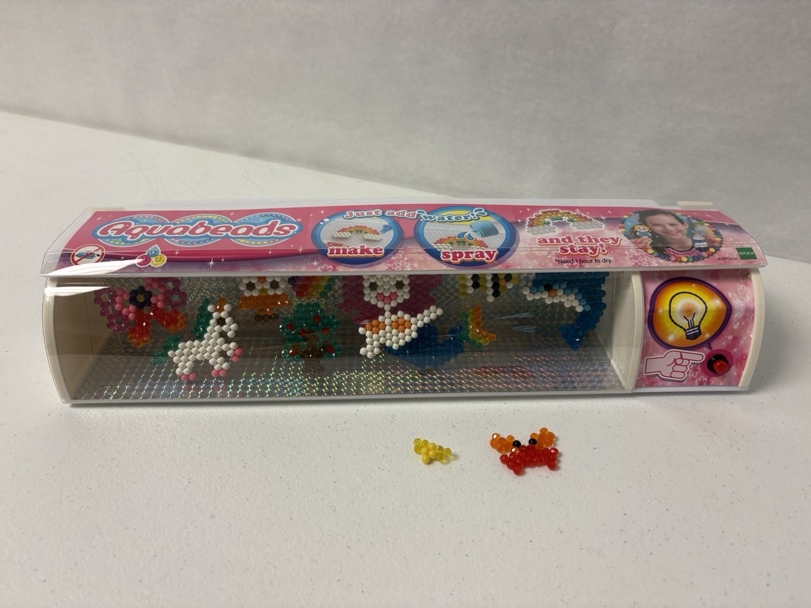 Aquabeads Unused Light-Up Store Display – 2 Loose Pieces Batteries Not Included