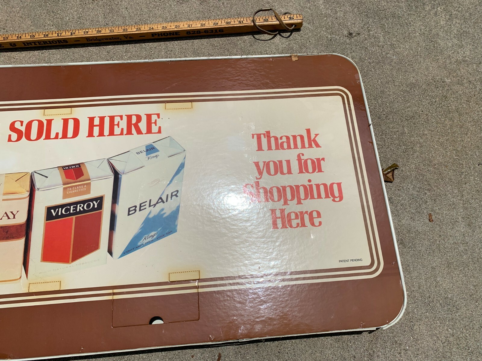 VTG Barclay Cigarette The Pleasure Is Back Clock Sign Store Display Rare 19×42″