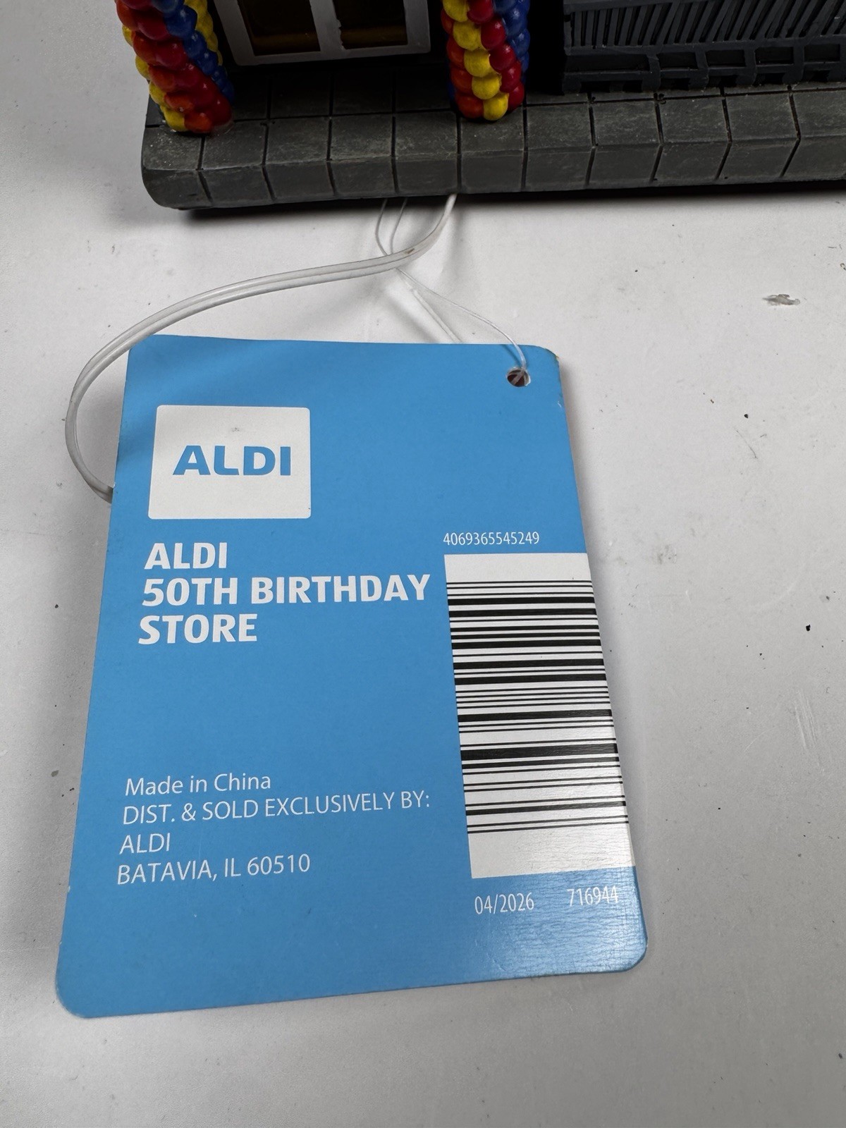 ALDI 50th Birthday Lighted Store Display Decor 2026 LED Building Rare