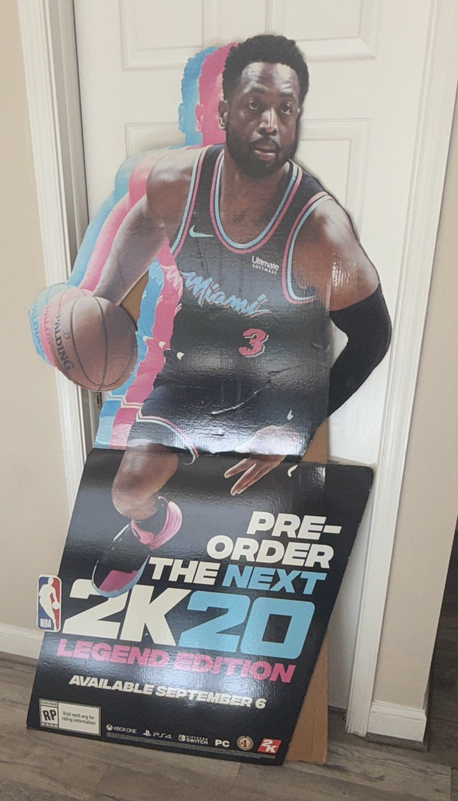 2K NBA 2K20 Legend Edition Cardboard Floor Standee Store Display 2019