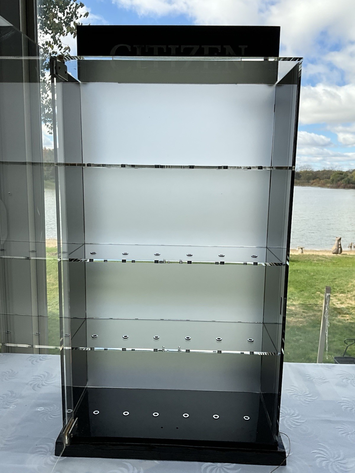 CITIZEN Watch Dealer Display Case Locking Cabinet Acrylic Removable Sides