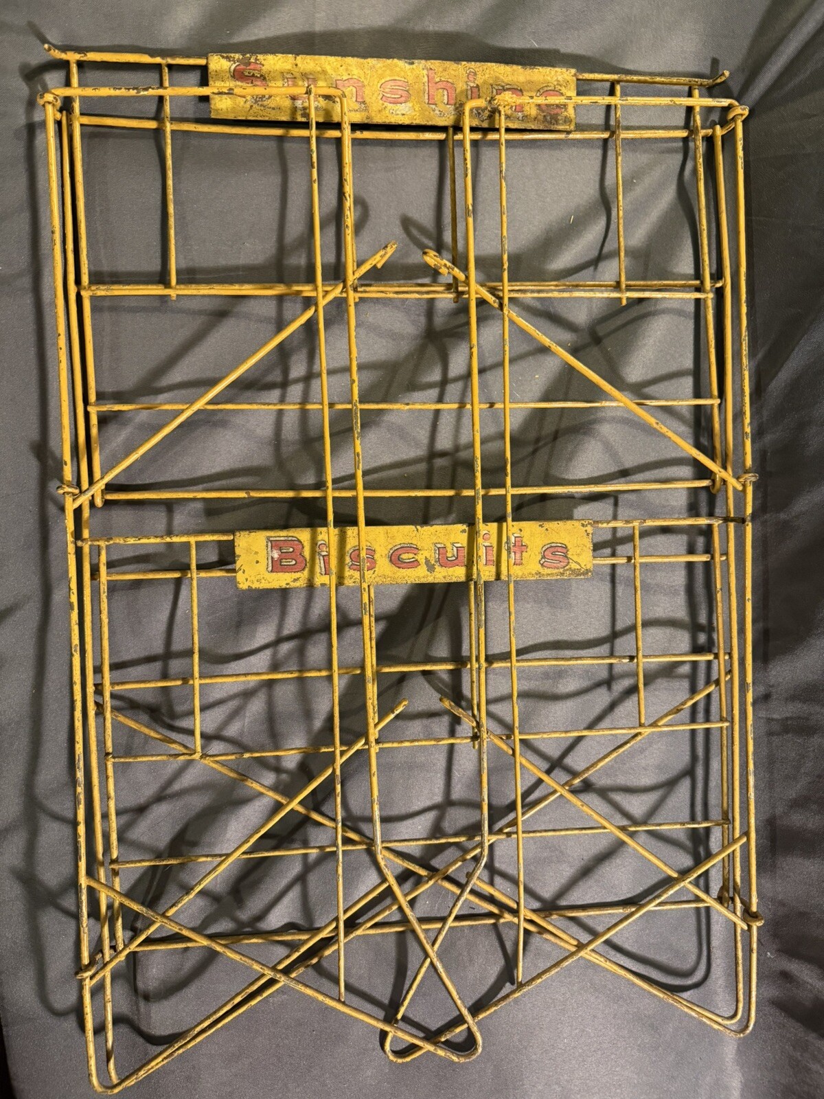 Antique Original Sunshine Biscuits Collapsible Advertising Country Store Display