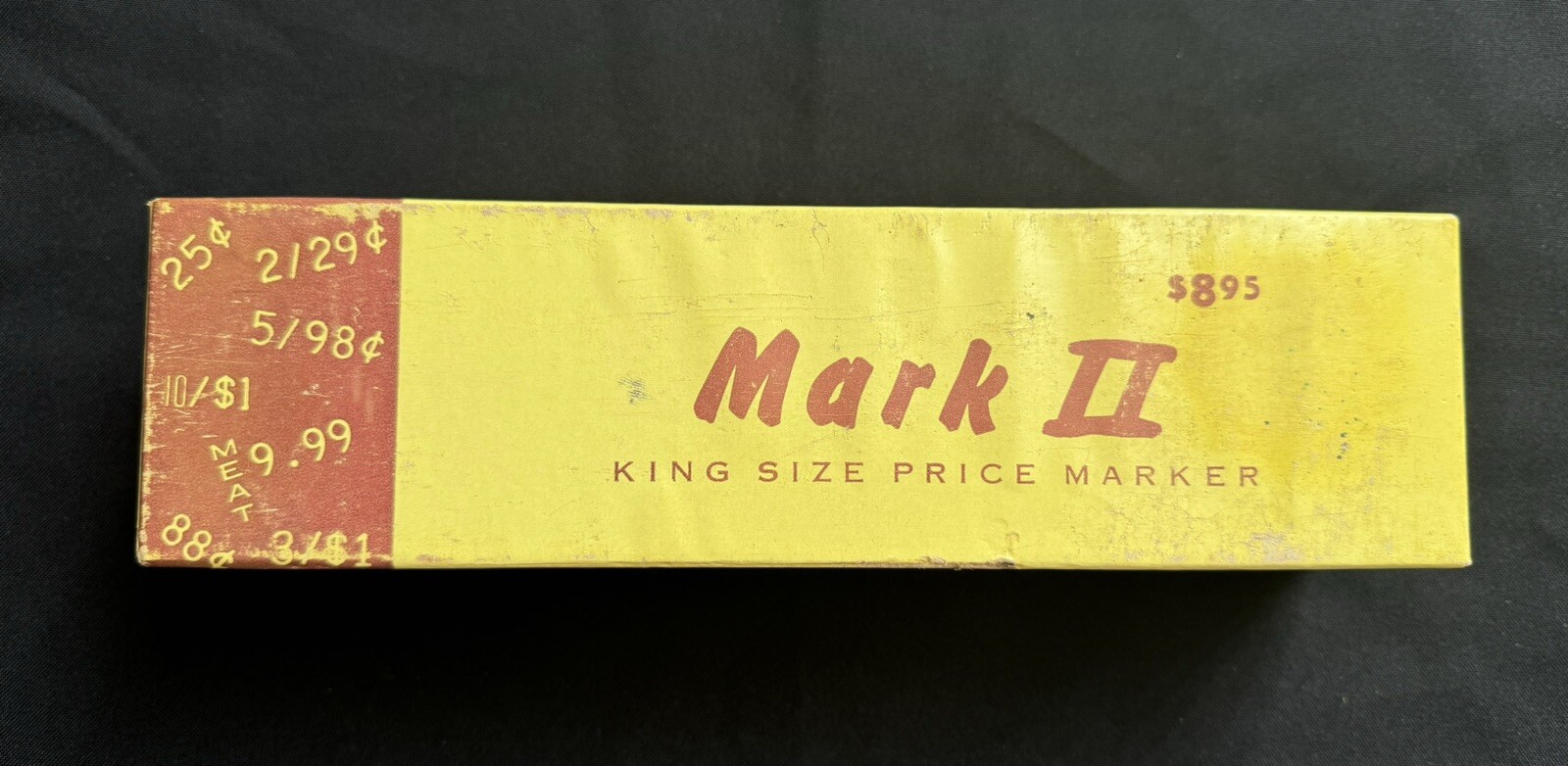 Vintage BOX for Mark II King Size Price Marker General Store Display Storage