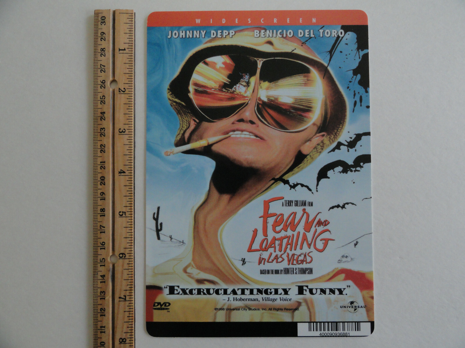 FEAR AND LOATHING IN LAS VEGAS BLOCKBUSTER DISPLAY BACKER CARD 5″ X 8″ NO MOVIE
